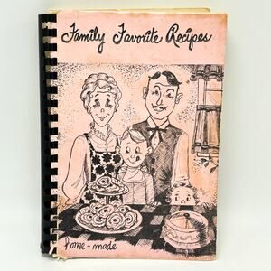 Family Favorite Recipes Vintage 70s Cookbook Wilbur Creston Lincoln Washington